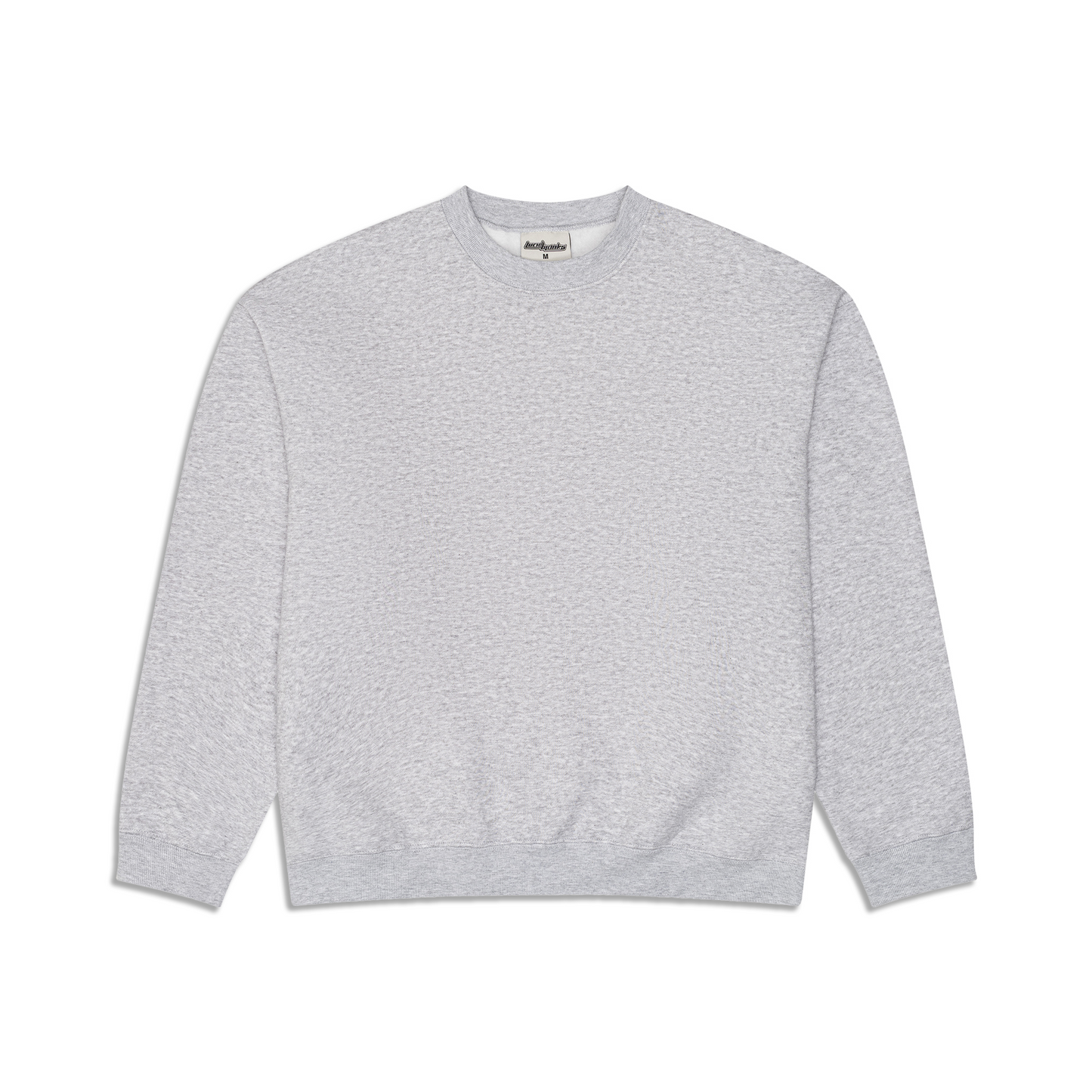 350 GSM 'Heather Grey' Fleece Crewneck
